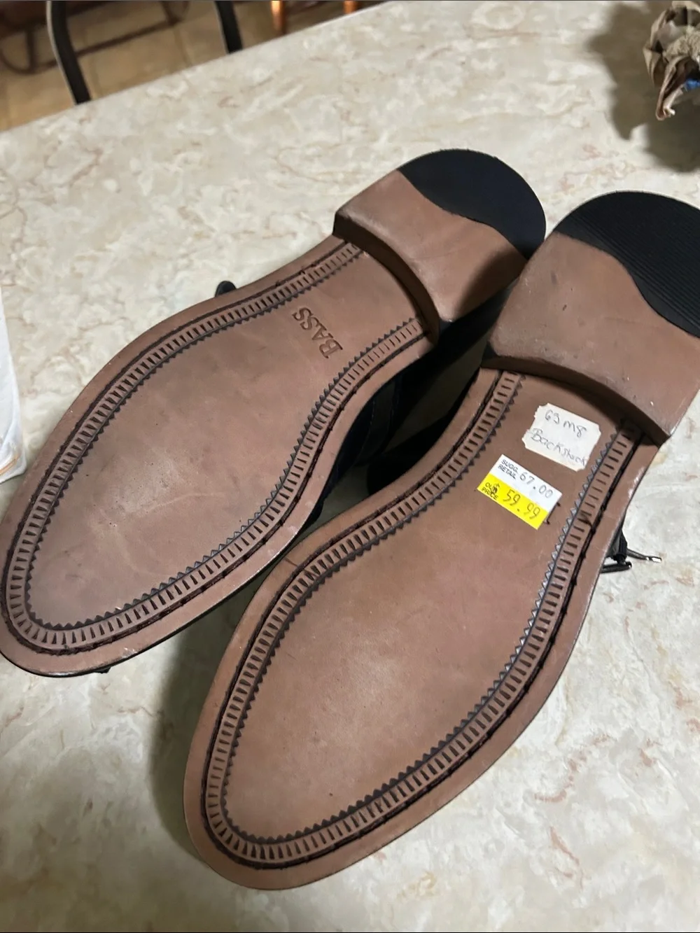 Bass Black Leather Fisherman Sandals with Buckle